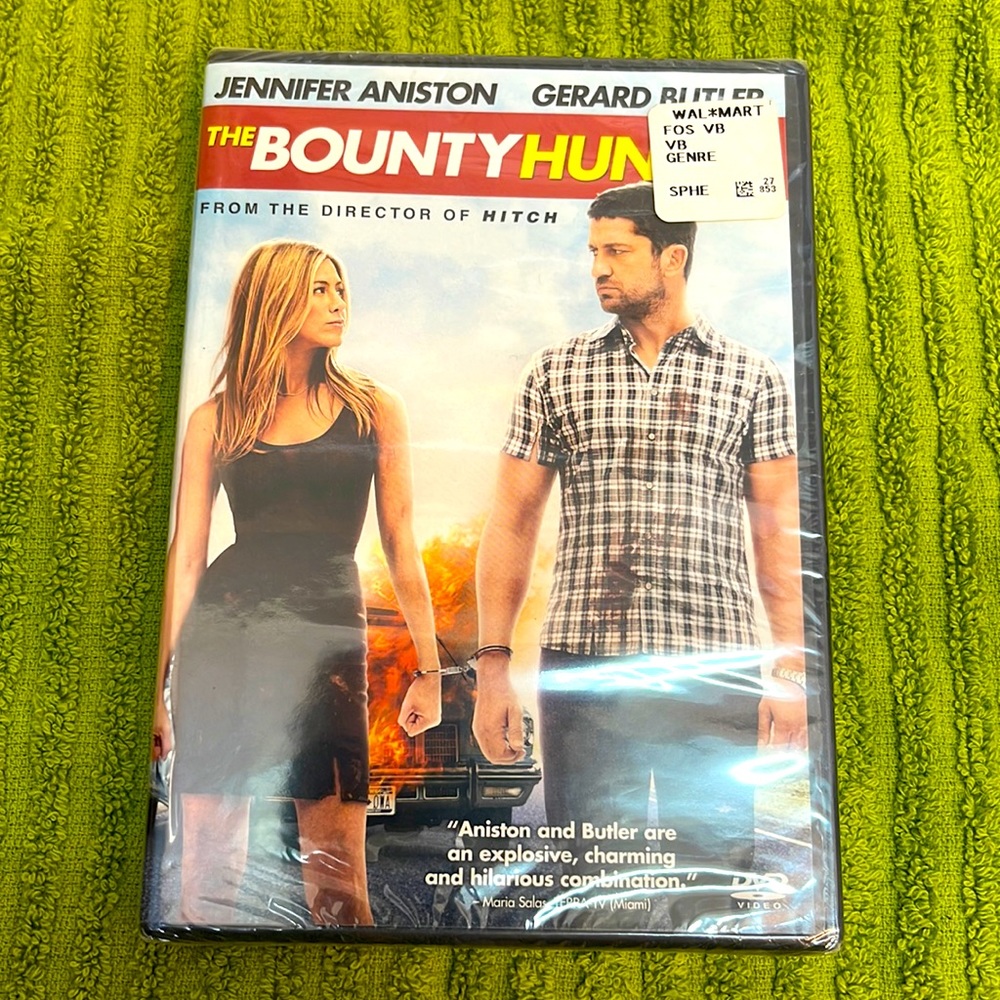 The Bounty Hunter dvd with Jennifer Aniston and Gerard Butler